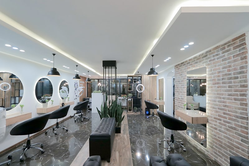 Interior of the beauty salon